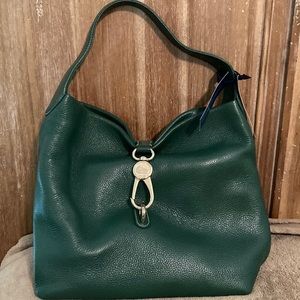 NEW! Dooney & Bourke Logo Lock Shoulder Bag in Ivy